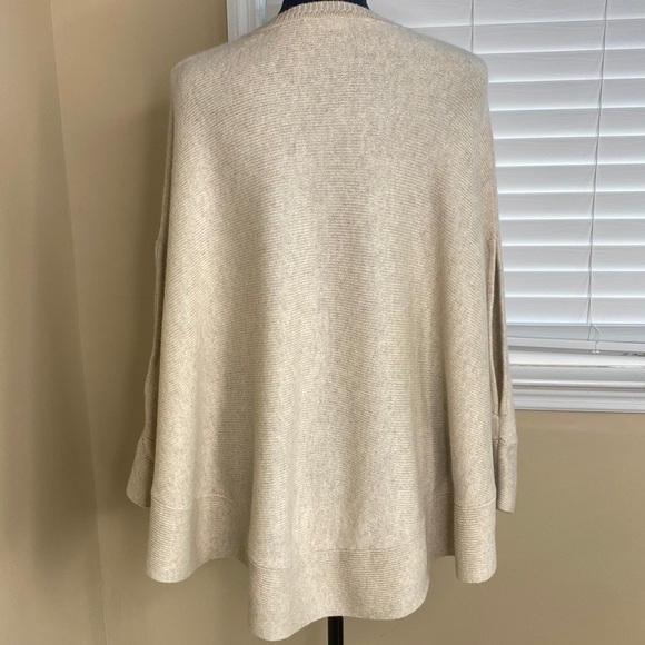 DKNY Pull Over Poncho with Slit Openings - Picture 5 of 9